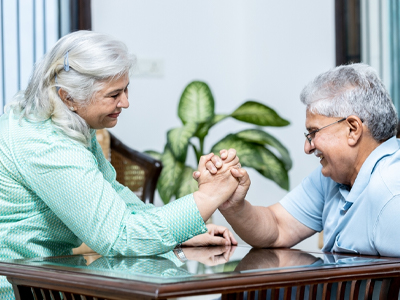 Doctor reviewing costs of care